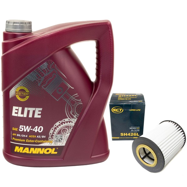 MotoröL Set 5W40 5 Liter + ÖLfilter SH 426 L FüR BMW 3Er 5Er 7Er Z3 Z4 X3 X5 W46-image