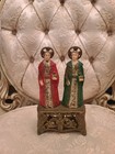 VTG Plastic Religious Figurine Saints Cosmas & Damian  — photo 1