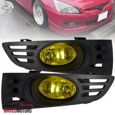 Yellow Fog Lights Fits 2003-2005 Honda Accord 2dr Coupe Bumper Driving W Switch Yellow Fog Lights Fits 2003-2005 Honda Accord 2dr Coupe Bumper Driving W Switch