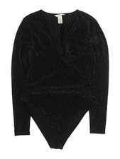 H M Women Black Bodysuit L