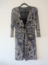 Connected Apparel Vintage Paisley Print Stretchy Short Dress Size 6