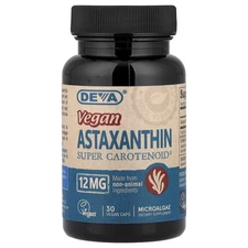 Vegan Astaxanthin, Super Carotenoid, 12 mg, 30 Vegan Caps