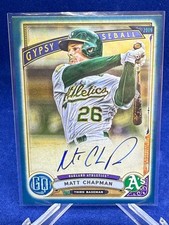 2019 Topps Gypsy Queen Baseball Matt Chapman Indigo Auto 110/150 #GQA-MC