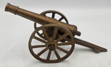 Vintage Cast Metal  Brass Mini Civil War Toy Cannon