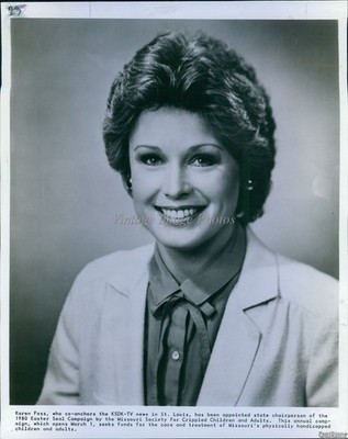 1981 St Louis Karen Foss Ksdk News Anchor Portrait Historic Vintage Photo 8x10