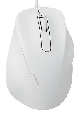 ELECOM Wired USB Ergonomic Shape Mouse Silent Click Right Hand 2000DPI 5