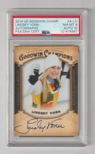 2014  GOODWIN CHAMPIONS  -  LINDSEY VONN  AUTOGRAPH - PSA NM-MT 8, AUTO 10.