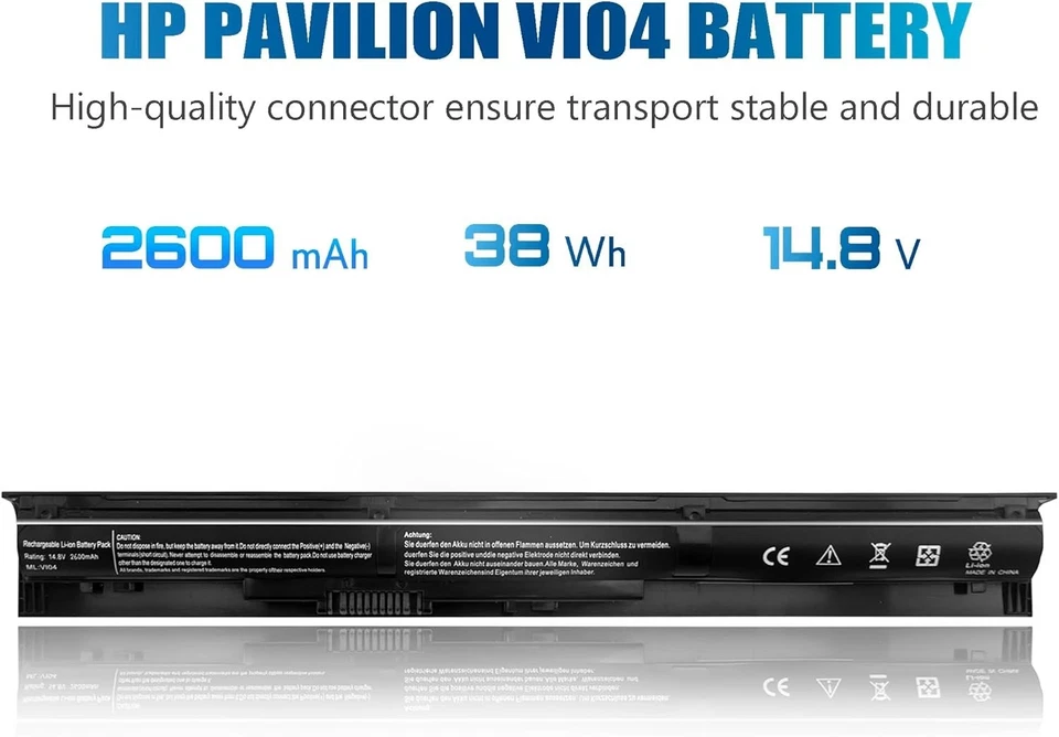 Batería para portátil VI04 para HP ProBook 440 G2 450 G2 TPN-Q140 Q141 Q142 Q143 2600mAh Foto 2 de 4