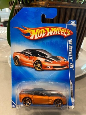 Hot Wheels 2009 '09 Corvette C6 ZR1 1:64 Orange   Faster Than Ever   OVP