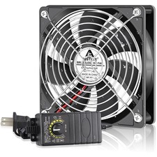 120mm IP67 Waterproof Fan w/Speed Controller 110V 120V AC Powered