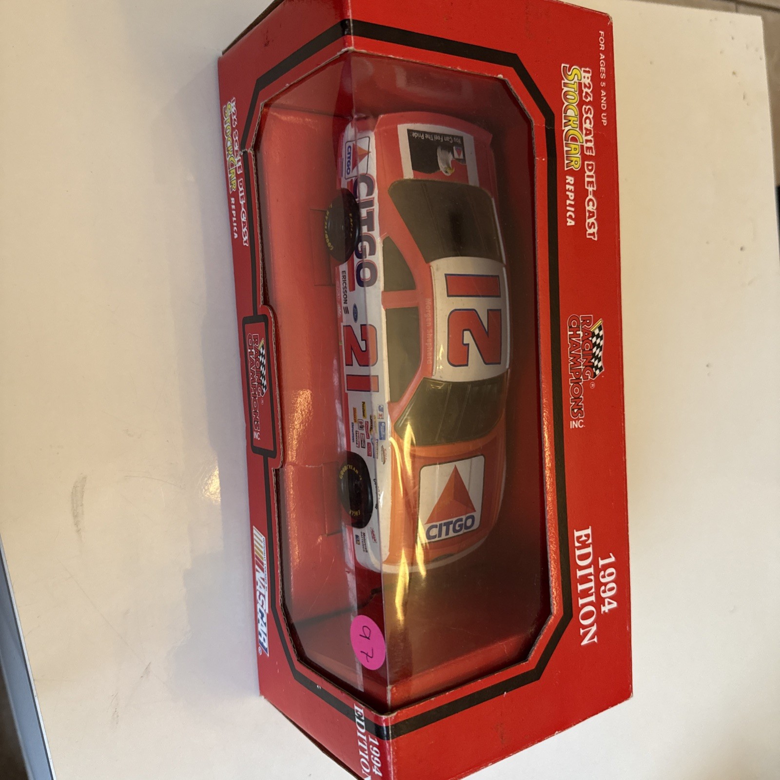 Racing Champions 1994 Edition Nascar Stock Car #21 Morgan Shepherd Citgo 1:24