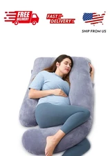 Momcozy Pregnancy Pillow, U Shaped Full Body Maternity Pillow for Sleeping with