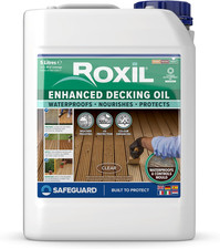 Image of Roxil Decking Oil 5L Clear - Enhanced, Weatherproof, Nourish and Protect Outdoor
