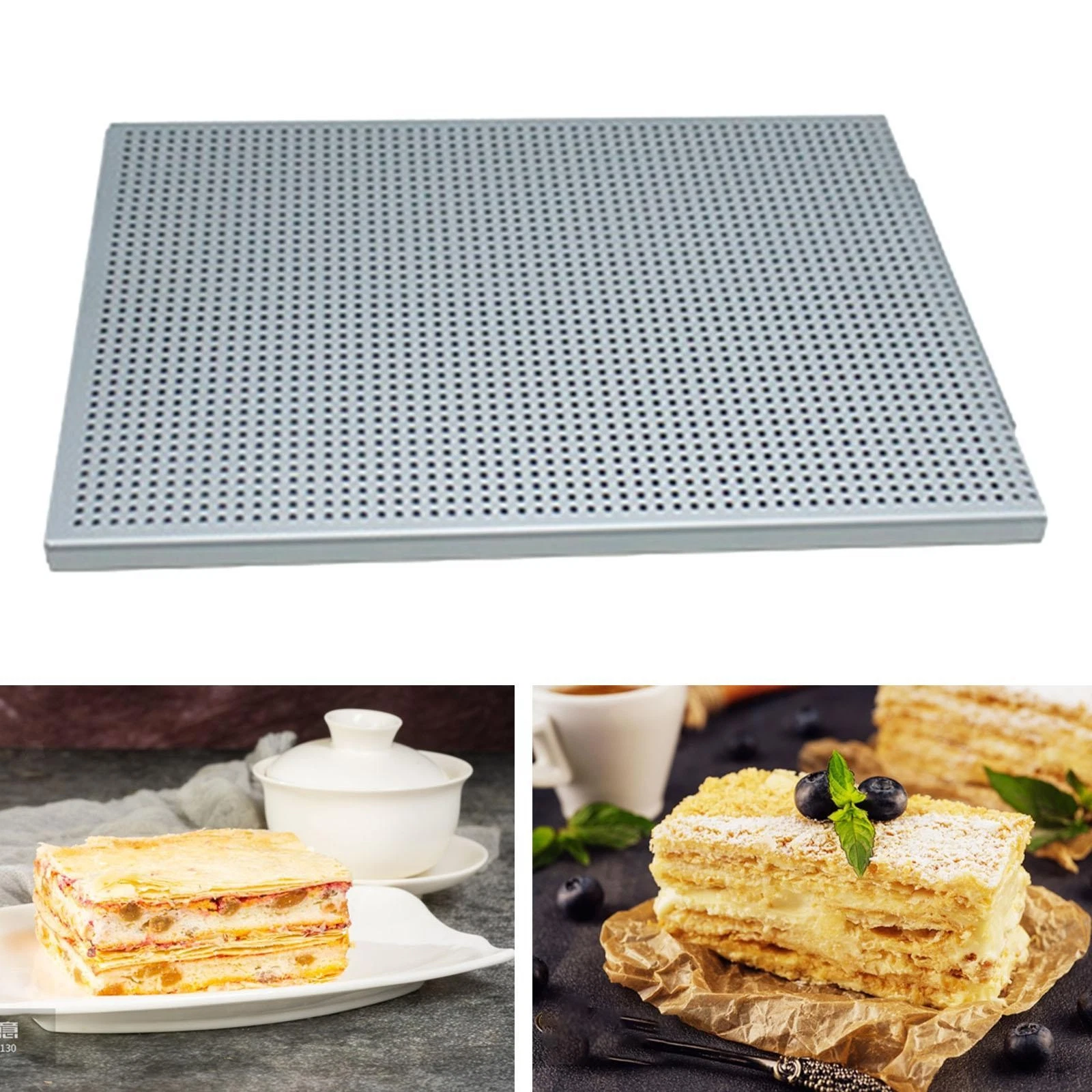 Pastry Baking Tray Cookie Pan Prevents over Expansion Rectangular Easy Clean