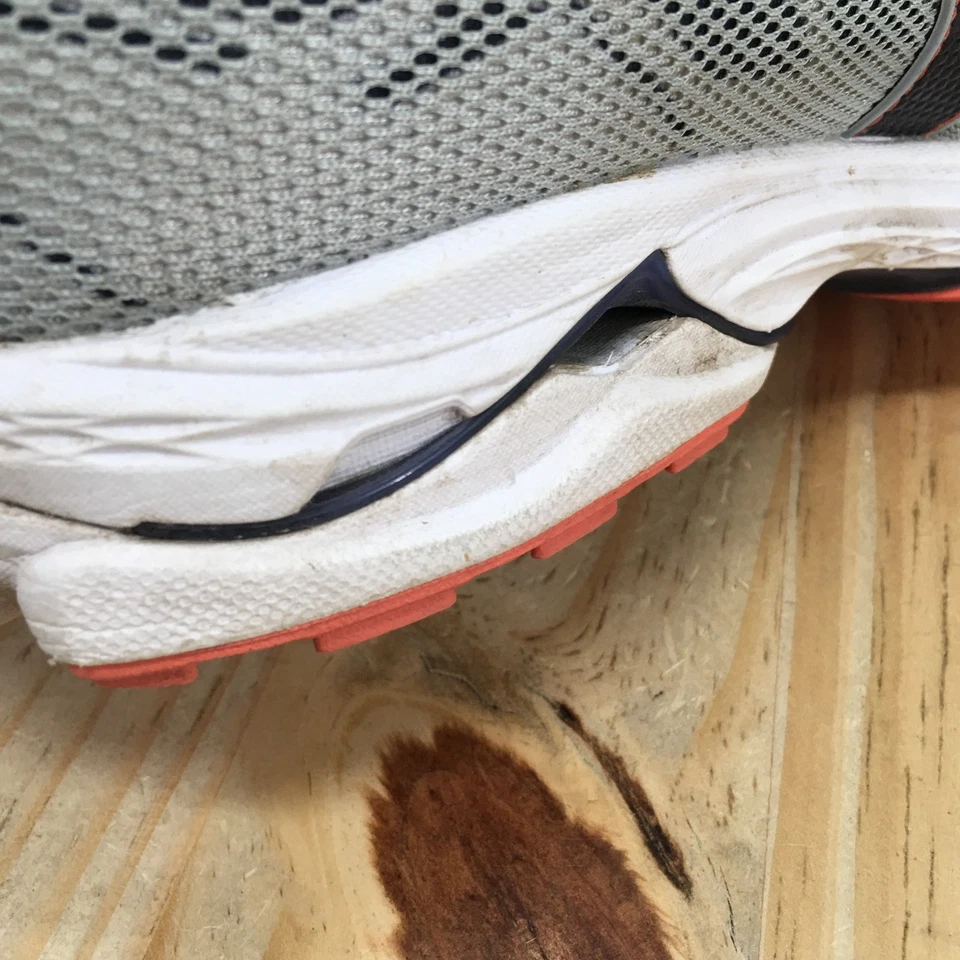 Mizuno Shoes Womens 10.5 Wave Rider 21 Running Sneakers Gray Lace Up Athletic - Image 4 of 4