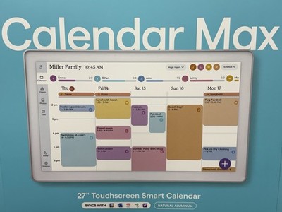 Skylight Calendar Max 27 Inch Touchscreen Smart Calendar Natural