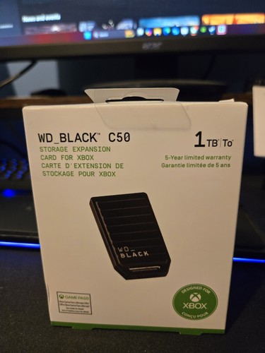 Western Digital Black C50 1TB Erweiterungskarte für Xbox NEU UND VERSIEGELT