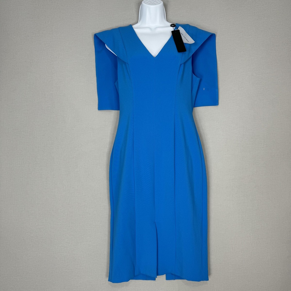 Black Halo Maxton Dress Womens 6 Blue Sailor Collar Sheath Cape Back Cocktail | eBay Black Halo Maxton Dress Womens 6 Blue Sailor Collar Sheath Cape Back Cocktail | eBay