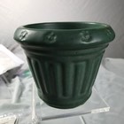 ROSEVILLE POTTERY MATTE GREEN JARDINIERE 4"h X 5" PLANTER — photo 9