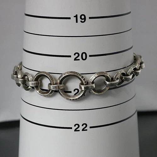 Chrome Hearts O-Ring Bracelet Baby Foot Cross Silver SV925 - Picture 4 of 4