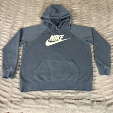 Nike Sportswear Essential Women Pullover Hoodie Blue Void BV4126-458 Medium