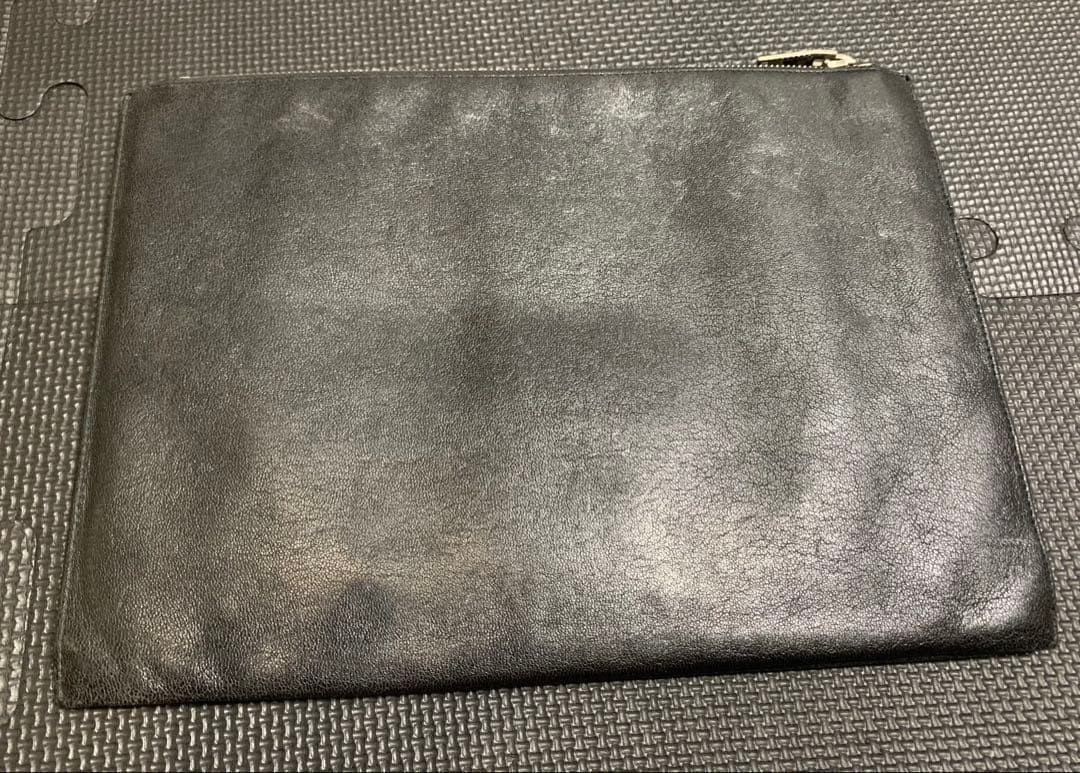 Authentic Saint Laurent Red Star Pattern Black Le… - image 14