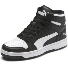 Puma - Big Kids - Rebound Layup SL Jr Shoes Black/White (370486-01) Size 4C