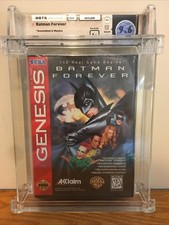 BATMAN FOREVER SEGA GENESIS 1995 WATA 9.6 A+ SEAL BASED ON MOVIE & DC COMICS 
