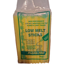 Flora-Tec Glue Sticks LOW melt 1kg Pack for Floristry, Crafts and Hobbies