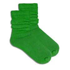 Kelly Green Slouch Socks Adult Medium - Women's Shoe Sizes 5-10