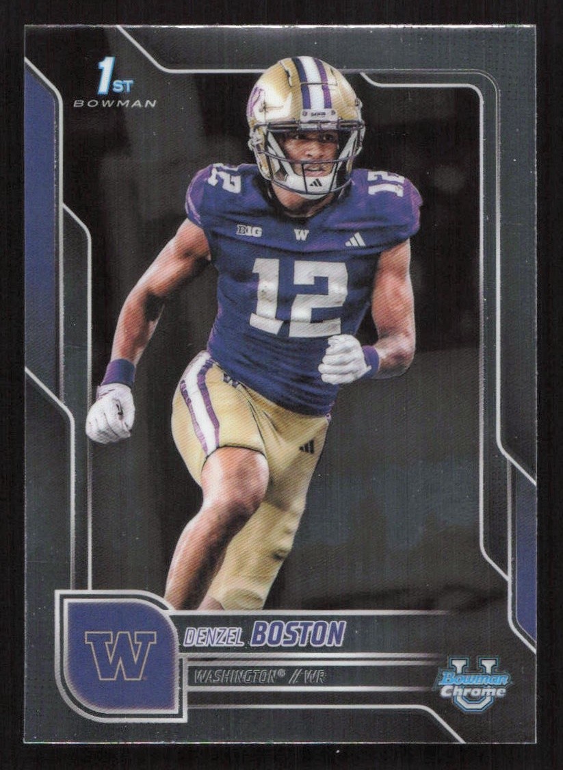 2025 Bowman University Chrome Denzel Boston #34 Card