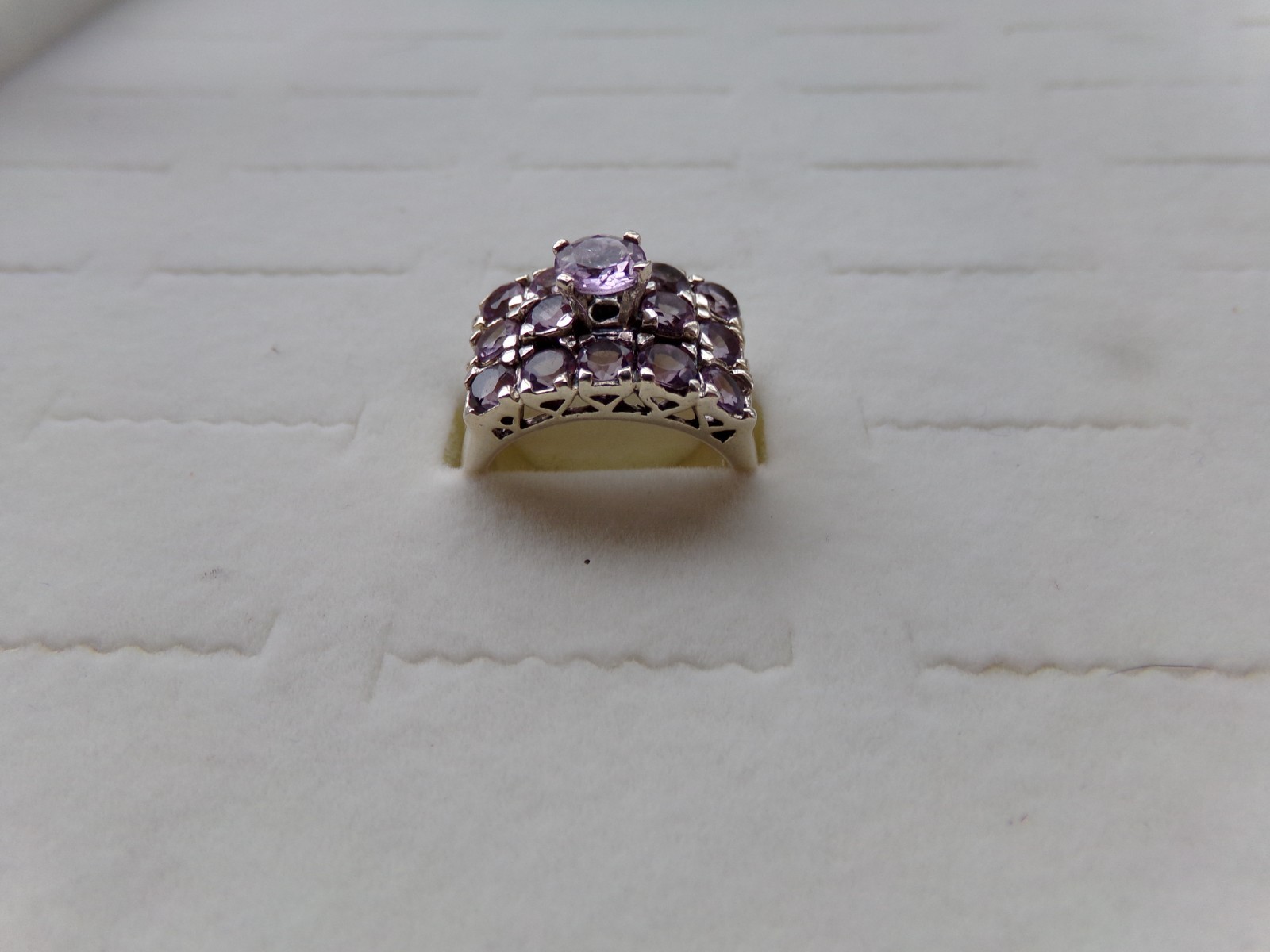 Amethyst Solid Sterling Silver 925 Ring Size 9.25… - image 3