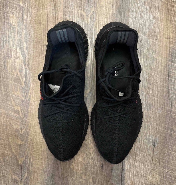 Adidas Yeezy Boost 350 V2 Bred 2020 Black Red Size 17 Sneakers w/ Box CP9652 thumbnail 4