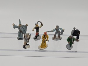 Ral Partha Lot of 7 Dnd Classes Vintage RPG Miniature Figure  Pewter 1980 Group1