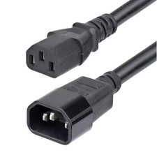 Startech PXTC13C141415FNA 15FT POWER EXTENSION CORD C14 TO C13 15A 250V UL LISTE