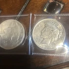 1922 $1 Peace Dollar 2 Coin Auction !dollar Start