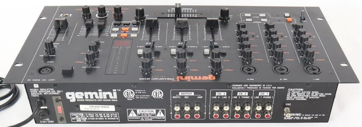 Gemini KM-707 Preamp Mic Mixer Multi Function Digital Processor w