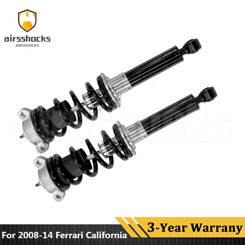 Pair For Ferrari California 08-14 Rear LH & RH Shock Absorber Assys w /Magnetic 