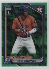 2024 Bowman Sapphire Chrome Prospects Green 27/99 Esmil Valencia #BCP-75 09an
