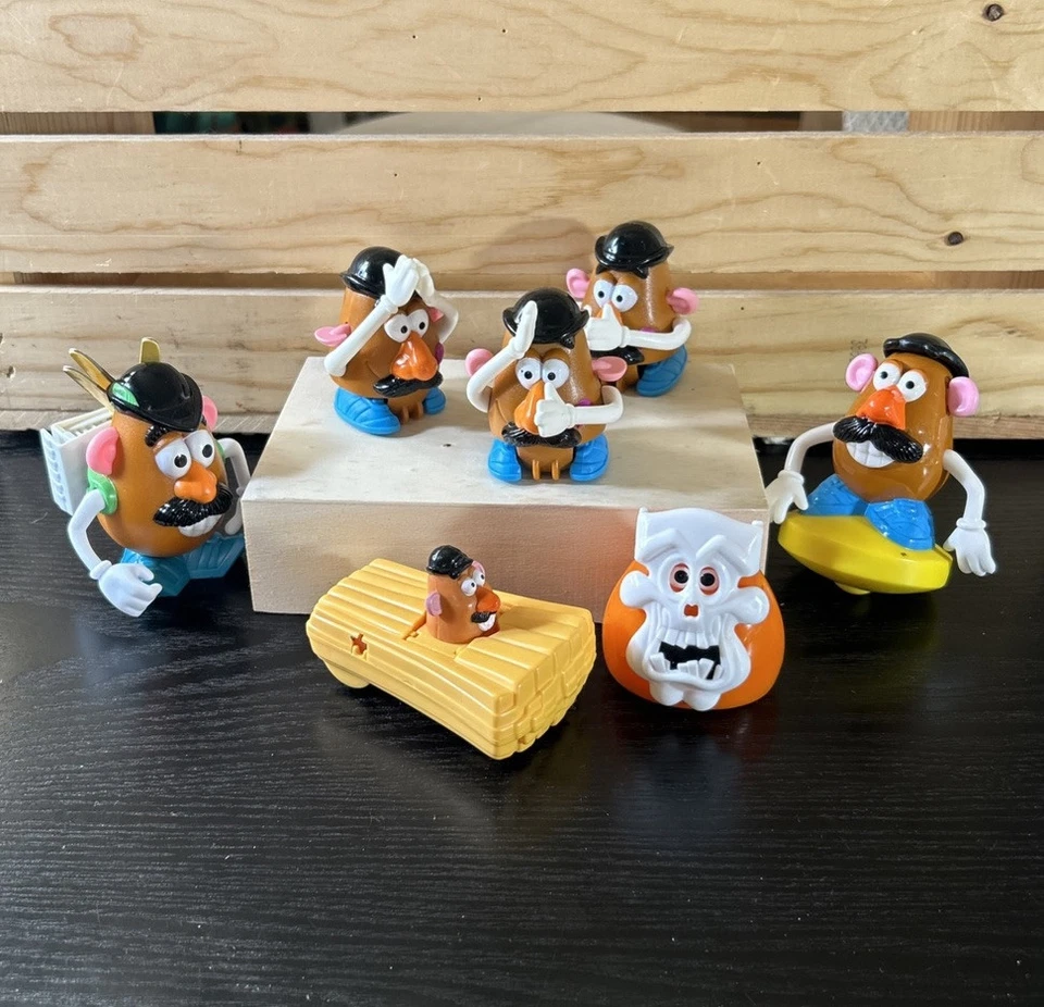 VTG Toys Burger King Mr. Potato Head Lot Of 9 Mixed 1990s Mr fries Car Ghost - Image 2 of 4