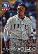 2019 TOPPS UPDATE (#150-25) - GOLD - 150 YEARS - MANNY MACHADO /50