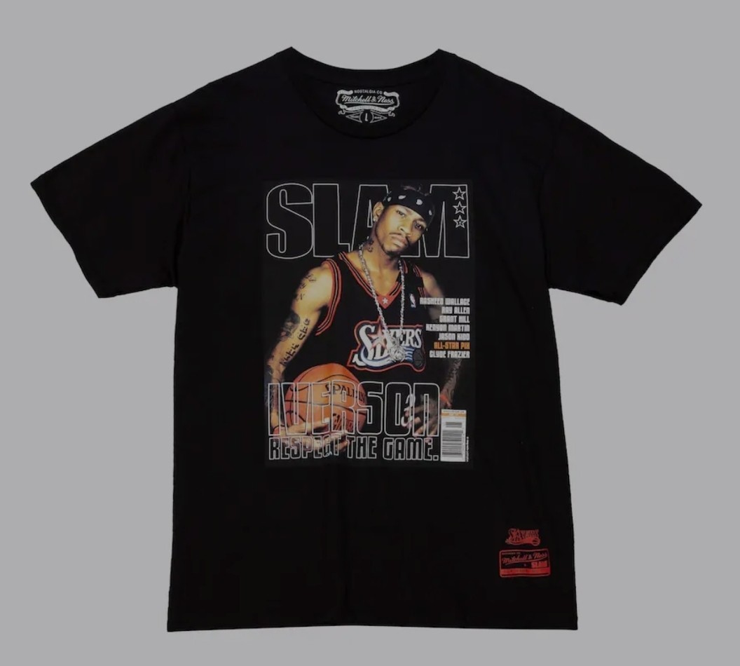 NWT Mitchell & Ness Allen Iverson Slam Magazine T Shirt Men's Size