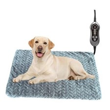Pet Heating Pad 36X24'' for Large Dogs Temperature Adjustable 24X36  Grey