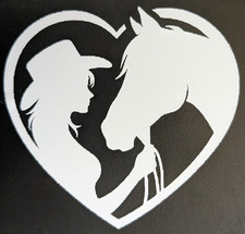 Horse Lover- Vinyl Decal-in White-3 X 3 -windows Cars Trucks-free Shipping-4 Horse Lover- Vinyl Decal-in White-3 X 3 -windows Cars Trucks-free Shipping-4