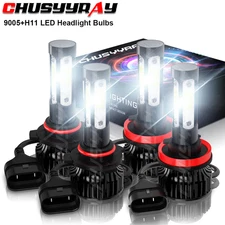 For Chevy Colorado 2015-2024 H11 9005 LED Headlight Bulbs High/Low Lights Bright