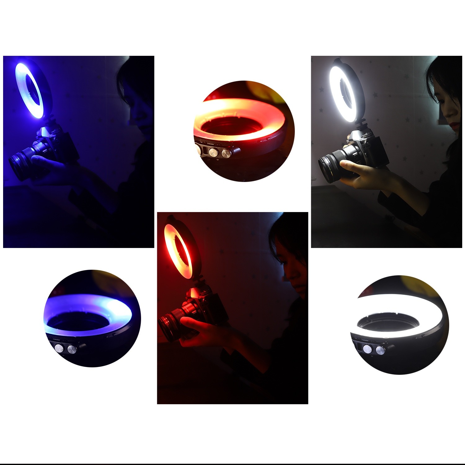 Seafrogs SL-108 40m Waterproof Macro Ring Flash Light 1200 LM Rechargeable Light