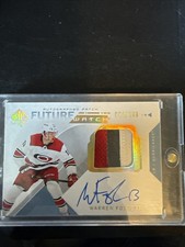 2018-19 SP Authentic Future Watch #161 WARREN FOEGELE Rookie Auto Patch RC /100