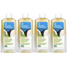 Desert Essence Coconut Oil Dual Phase Pulling Rinse 8 fl oz (Pack of 4)