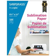 Sawgrass TruePix Sublimation Paper - 8.5 x 11 Inches, 100 Sheets, Heat Transfer 