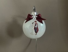 Snow White & Prince Florian 3โ Disk Shaped Christmas Ornament~Made In USA! NEW